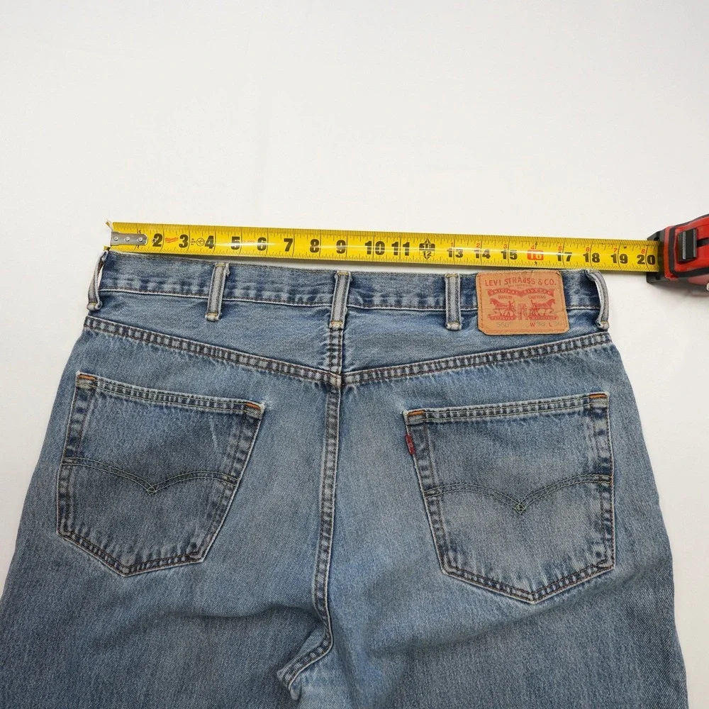Levi's 550‎ Men's Relaxed Fit Jeans (fits 36x34) Blue Medium Wash Denim Casual